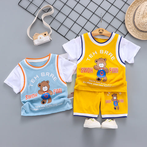 Teddy Graphic Tank and Shorts Set