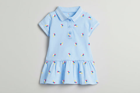  Strawberry Dot Polo Dress