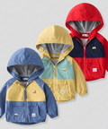 Colorful Hooded Windbreaker Jacket