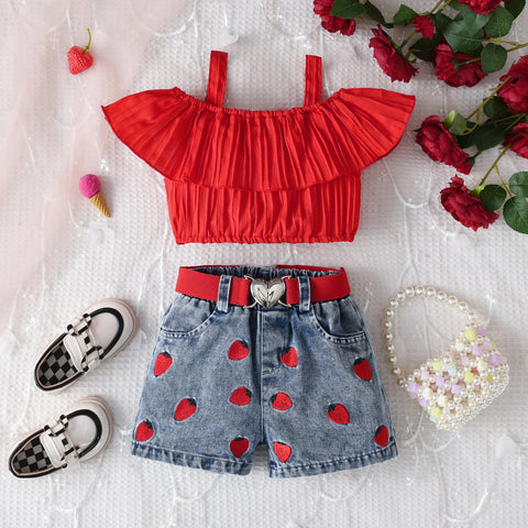 Sweet Cotton Tank Top and Shorts Set