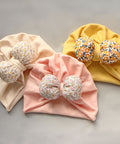 Soft & Breathable Cotton Floral Bow Turban