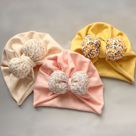 Soft & Breathable Cotton Floral Bow Turban