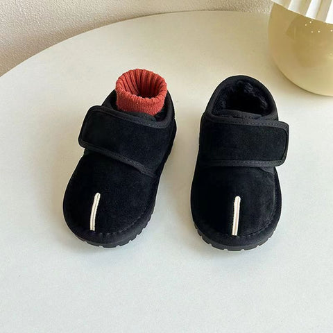 Suede Baby Shoes with Velcro Strap