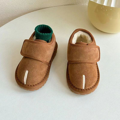 Suede Baby Shoes with Velcro Strap
