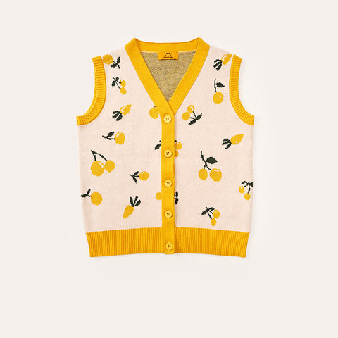 Colorful Jacquard Cotton Knit Vest Collection