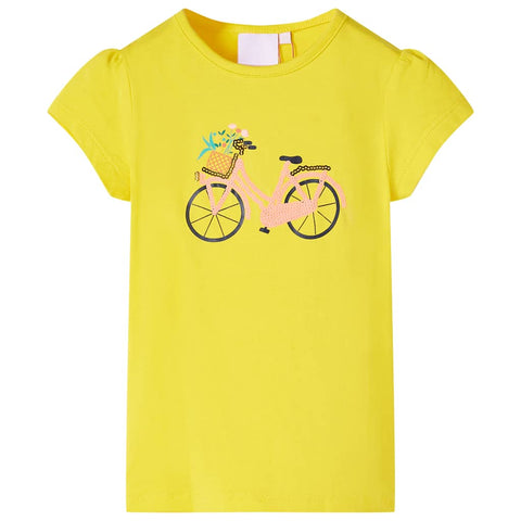 Cotton Bicycle Print T-Shirt
