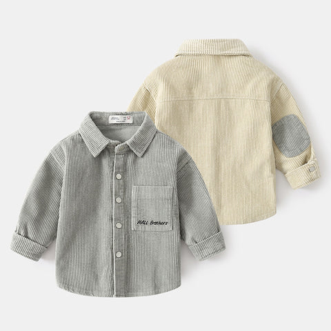 Corduroy Shirt with Elbow Patches