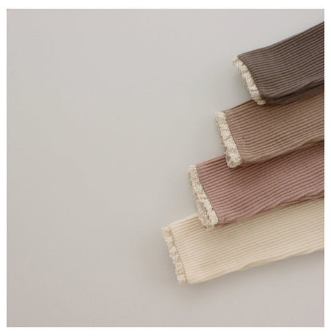 Soft Cotton Ribbed Leggings