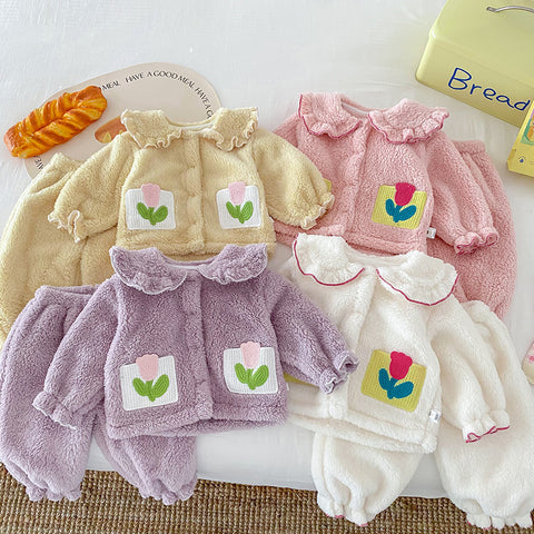 Plush Fleece Pajama Set Collection