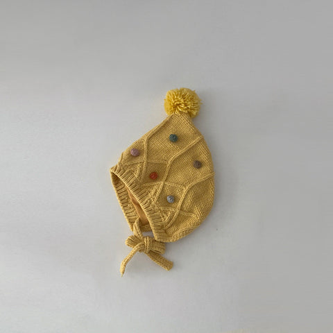 Soft Wool-Blend Hat with Pom-Pom and Ear Flaps