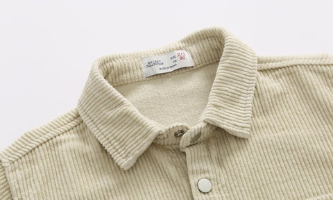 Corduroy Shirt with Elbow Patches