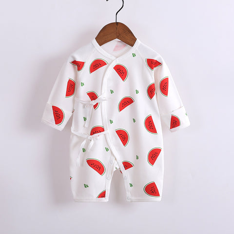 Cotton Kimono Romper with Side Ties