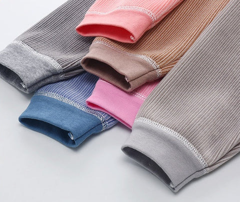 Komfortable gerippte Baumwollmischhose