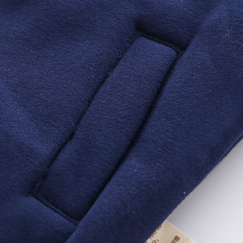 Cotton Zip Hoodie with Animal Ears