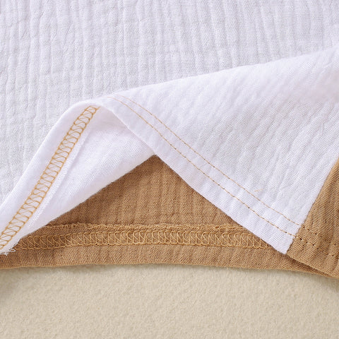 Set di maglietta e pantaloncini in morbido cotone traspirante