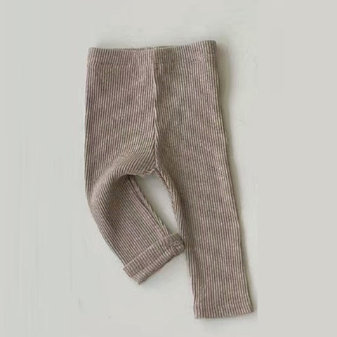 Soft Ribbed Cotton Leggings