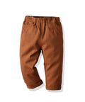 Brown pants on a white background