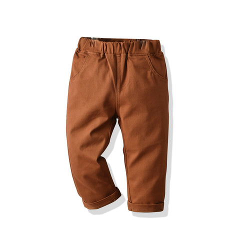 Brown pants on a white background