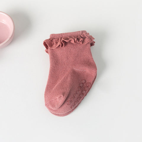 Cotton Lace Ruffle Socks