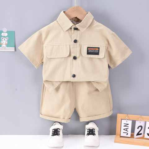 Playful Comfy Cotton Shirt and Shorts Set