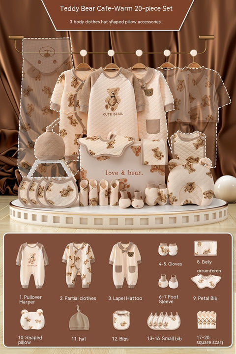 Luxury British Teddy Bear Newborn Gift Box