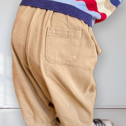 Relaxed Cotton Pull-On Pants
