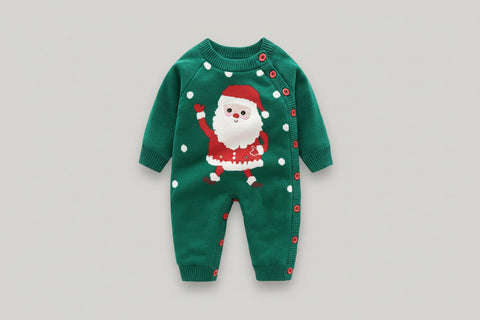 Festive Cotton Knit Romper Collection