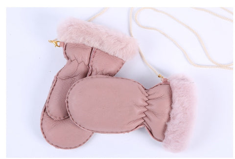 Klassische Lammfellhandschuhe