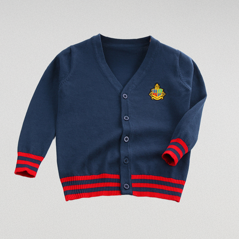 Cárdigan elegante de mezcla de algodón y lana fina