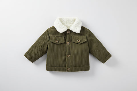 Topel odebeljen žametni plašč