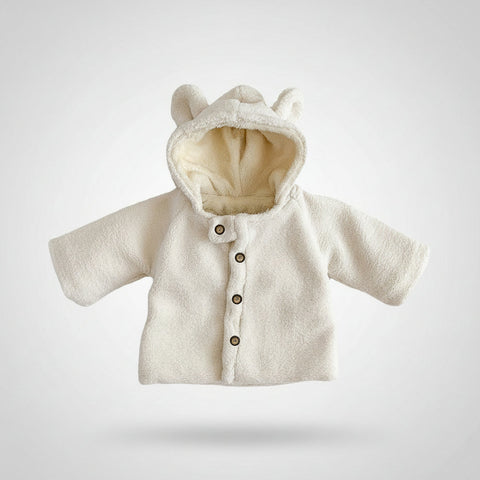 Topla in udobna flis jakna s kapuco