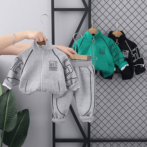 Cotton Sporty Jacket and Joggers Set