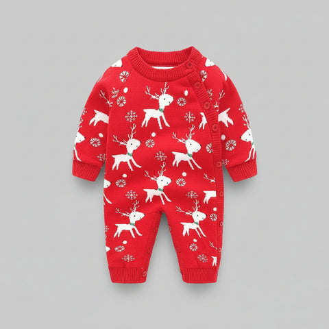 Festive Cotton Knit Romper Collection