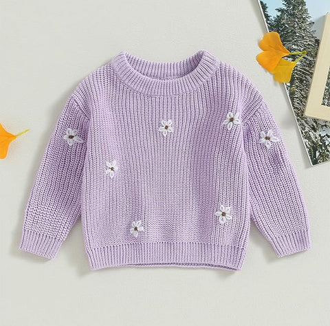 Delicate Soft Cotton Knit Sweater