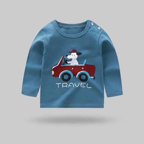 Printed Cotton Long Sleeve T-Shirt Collection