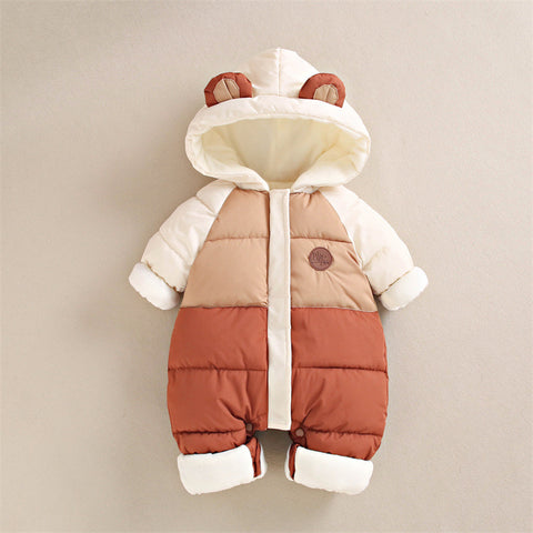 Warm Padded Hooded Jumpsuit