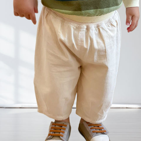 Relaxed Cotton Pull-On Pants