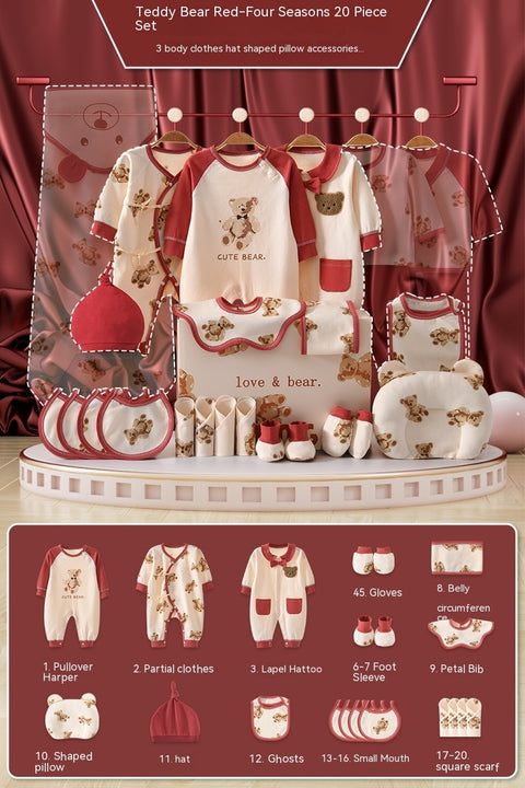 Luxury British Teddy Bear Newborn Gift Box