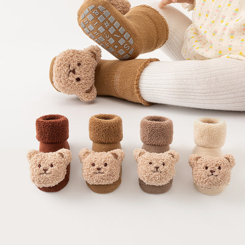 Teddy Bear Anti-Slip Cotton Socks
