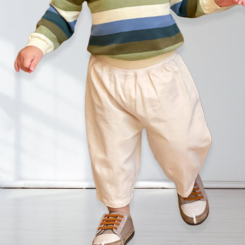 Relaxed Cotton Pull-On Pants