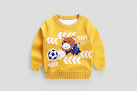 Cozy Cotton Double-Layer Knit Sweater