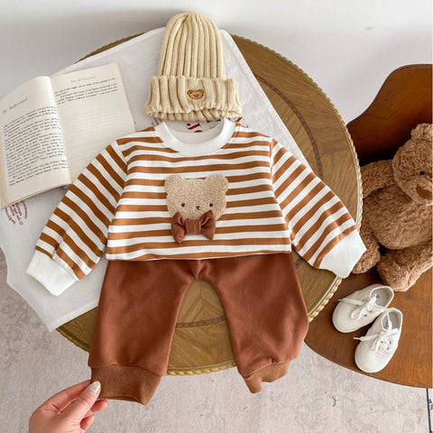 Teddy Bear Sweatshirt and Pants Set
