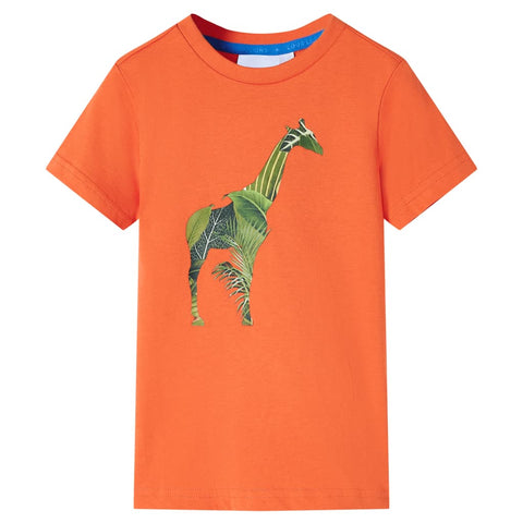 Cotton Giraffe Print T-Shirt