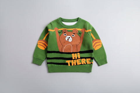 Playful Double-layer Cotton Sweatshirt