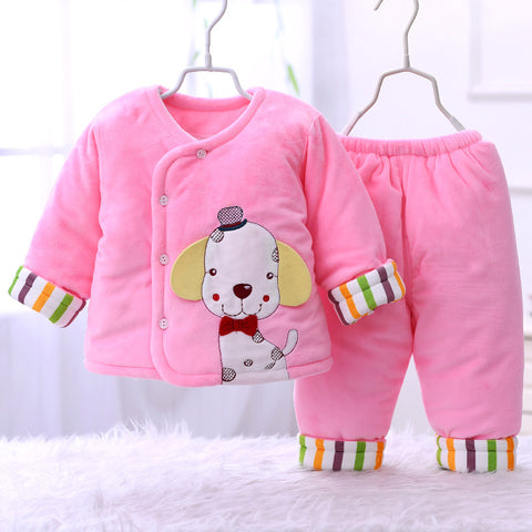 Plush Fleece Lined Jacket and Pants Set