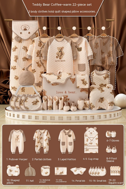 Luxury British Teddy Bear Newborn Gift Box