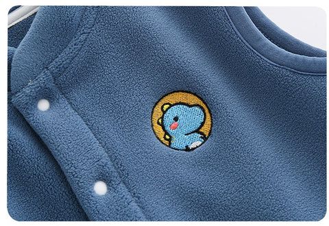 Fleece Vest with Bear Patch