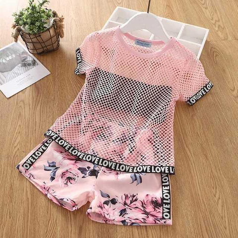 Cotton Sleeveless Blouse and Shorts Set