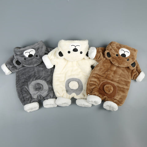 Cozy Plush Hooded Fleece Romper
