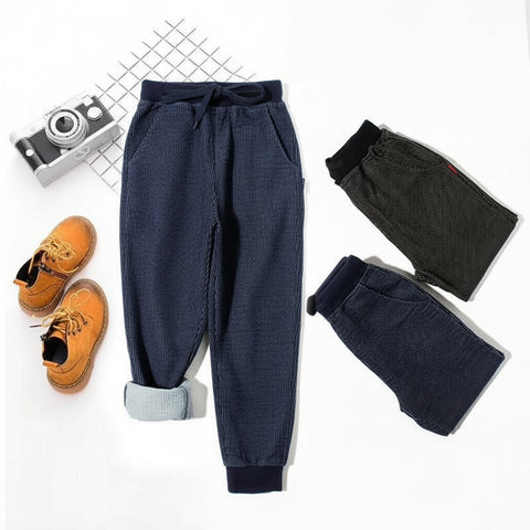 Cotton Knit Denim Jogger Pants